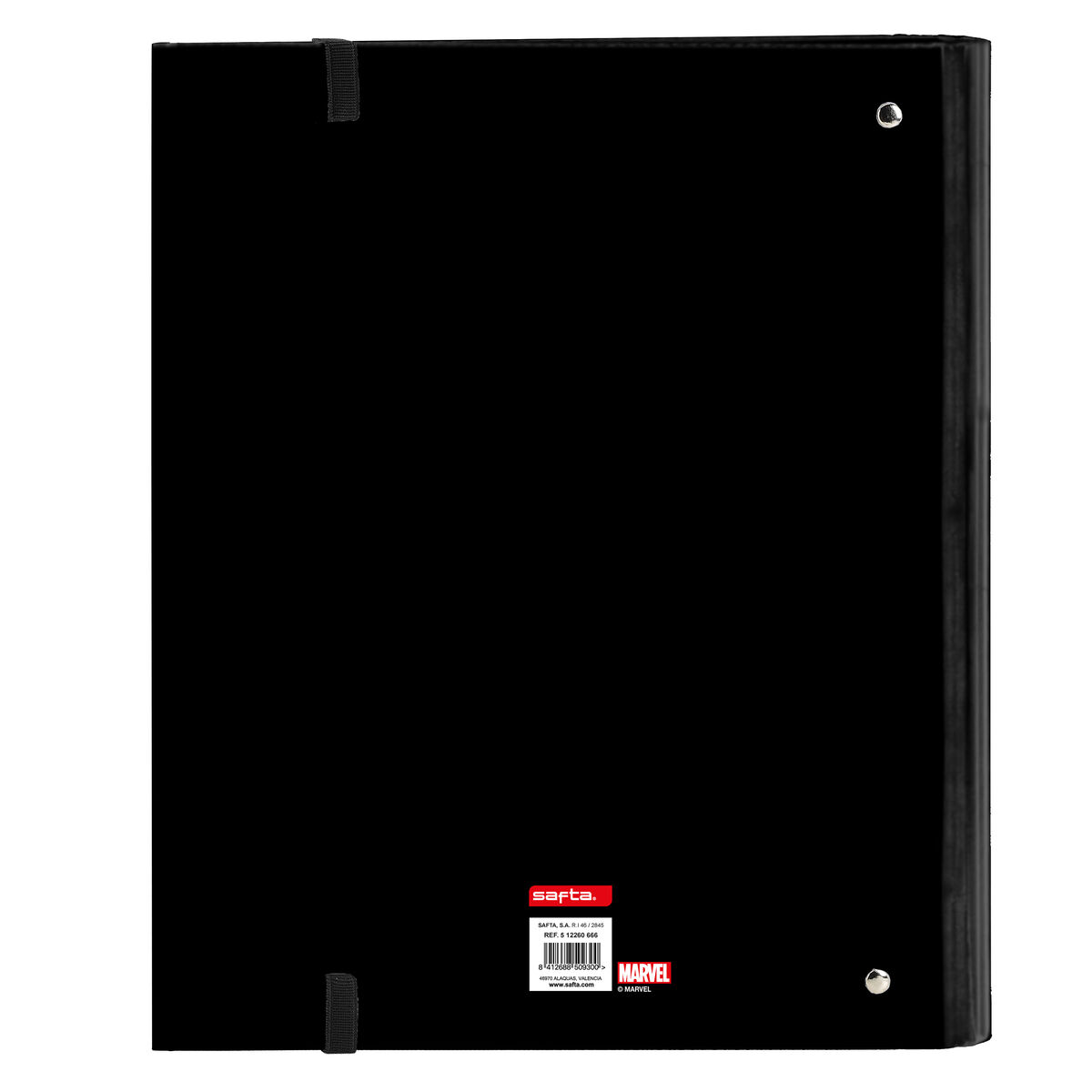 Raccoglitore ad anelli Marvel Nero (27 x 32 x 3.5 cm)